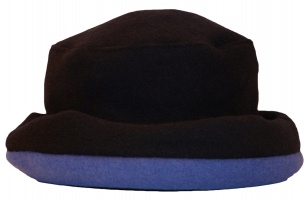 James Wool Cashmere Cloche Navy Cobalt